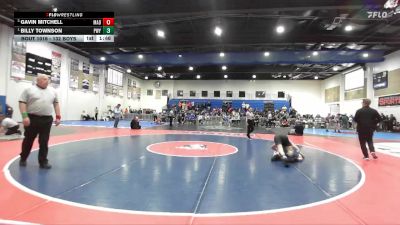 132 Boys Semifinal - Billy Townson, Poway vs Gavin Mitchell, Madison