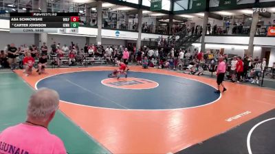 83-90 lbs Cons. Semi - Carter Johnson, Lincoln Youth Wrestling vs Asa Schnowske, Blue Line Training Academy