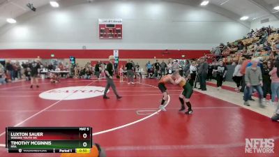 74-76 lbs Round 5 - Luxton Sauer, Wiggins Youth WC vs Timothy McGinnis, HRA