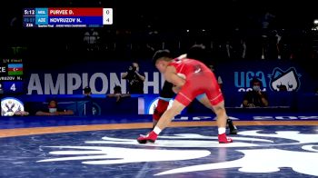57 kg Quarterfinal - Dashtseren Purvee, Mgl vs Nuraddin Novruzov, Aze