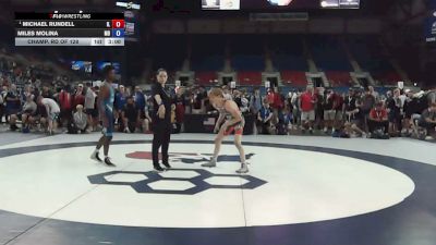 120 lbs Champ. Rd Of 128 - Michael Rundell, Illinois vs Miles Molina, Maryland