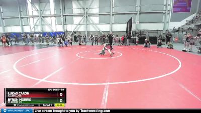 59 lbs Cons. Round 2 - Lukas Caron, Kalispell WC vs Byron Morris, St. Maries WC