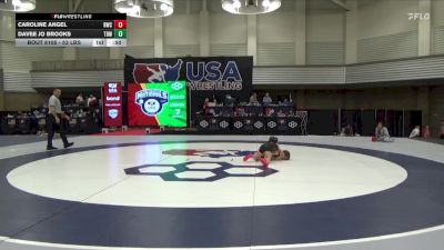 53 lbs Cons. Semis - Caroline Angel, Reign Wrestling Club vs Davee Jo Brooks, The Best Wrestler