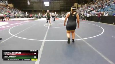 190 lbs Cons. Round 1 - Izzy Renfro, Basehor-Linwood vs Dayana Gonzalez, Wichita-Southeast