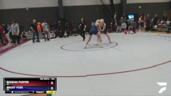 144 lbs Quarterfinal - Bohdan Porter, AK vs Brody Foss, OR