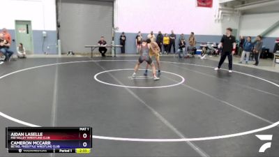 138 lbs Final - Aidan LaSelle, Mid Valley Wrestling Club vs Cameron McCarr, Bethel Freestyle Wrestling Club