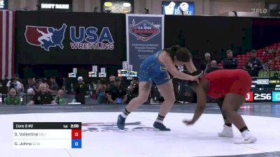 164 lbs Cons 8 #2 - Siana Valentine, California vs Grace Johns, Oz Wrestling Club