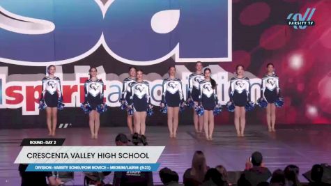 Crescenta Valley High School - Varsity Song/Pom Novice -- Medium/Large (8-23) [2023 Varsity Song/Pom Novice -- Medium/Large (8-23) Day 2] 2023 USA Spirit & Junior Nationals/Collegiate Championships