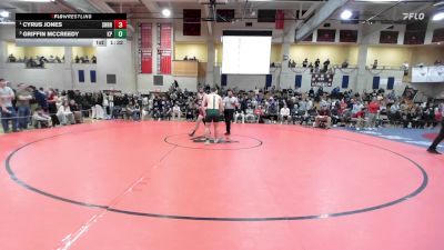 175 lbs Quarterfinal - Cyrus Jones, Sharon vs Griffin McCreedy, King Philip