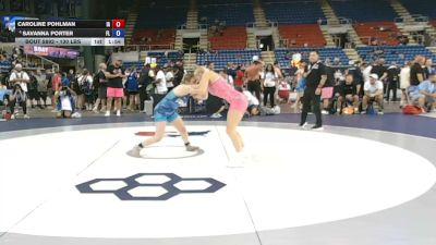 130 lbs Champ. Rd Of 32 - Caroline Pohlman, Iowa vs Savanna Porter, Florida
