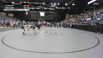 106 lbs Champ. Round 1 - Gunner Hamilton, Leavenworth HS vs Blaise Kissling, Wichita-Bishop Carrol