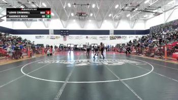 Boys 167 lbs Champ. Round 1 - Kadence Reich, Foothill Boys vs Lewis Crumwell, Modoc Boys