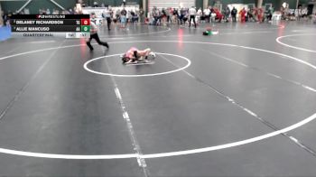 50-58 lbs Quarterfinal - Allie Mancuso, Athens Academy vs Delaney Richardson, Team Garcia