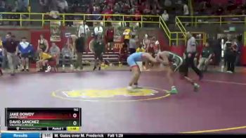 152 lbs Champ. Round 1 - David Sanchez, Vincennes Lincoln vs Jake Dowdy, Union County