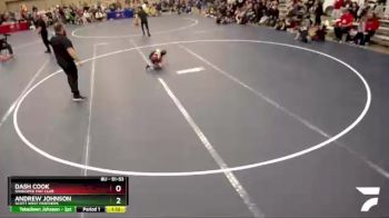 51-53 lbs Cons. Round 2 - Andrew Johnson, Scott West Panthers vs Dash Cook, SHAKOPEE MAT CLUB