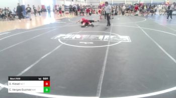165 lbs Consi Of 8 #1 - Gavin Kiesel, No Team vs Carlos Vargas Guzman, Mat Mavericks