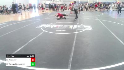 165 lbs Consi Of 8 #1 - Gavin Kiesel, No Team vs Carlos Vargas Guzman, Mat Mavericks