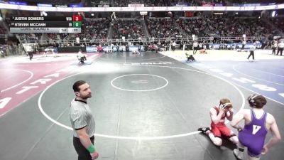 II-144 lbs Cons. Round 4 - Steven McCann, East Rochester vs Justin Somers, Walton/Delaware Academy