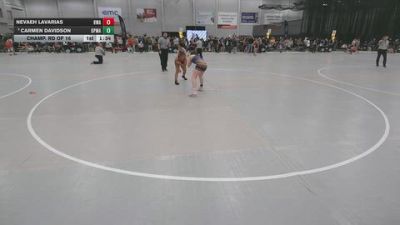 125 lbs Champ. Rd Of 16 - Carmen Davidson, Open Mats vs Nevaeh Lavarias, Hawaii Wrestling Academy