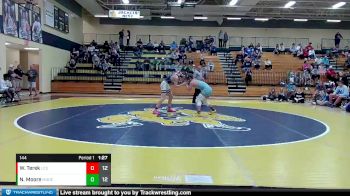 144 lbs 2nd Wrestleback (8 Team) - William Terek, Landmark Christian School vs Nicholas Moore, Model