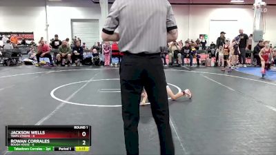 56 lbs Round 1 (8 Team) - Rowan Corrales, Rough House vs Jackson Wells, Terps Xtreme