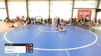 43 kg Semifinal - Morgan Hyland, MGW Brawlers vs Katie Biscoglia, Young Guns