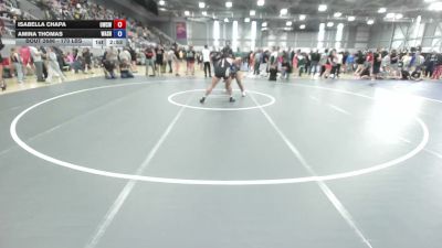 170 lbs Semis - Isabella Chapa, Omak Wrecking Crew Wrestling vs Amina Thomas, Washington