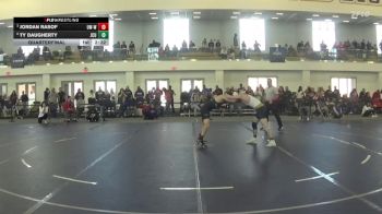 133 lbs Quarterfinal - Jordan Rasof, Wisconsin-Whitewater vs Ty Daugherty, John Carroll
