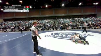 120 lbs Semifinal - Max Mendoza, Redwood -Visalia vs Francisco Pulido, Downey