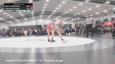 105 lbs Semis - Rhilynn Tolzman, Summit Wrestling Academy vs Finley Fourspring, Badkarma