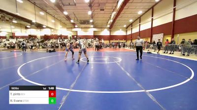 190 lbs Semifinal - Tyler Pinto, Beverly vs Rory Evans, Beat The Streets Rhode Island