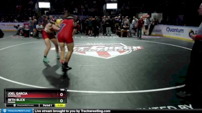 190 lbs Champ. Round 3 - Joel Garcia, Washington vs Seth Blick, Prairie