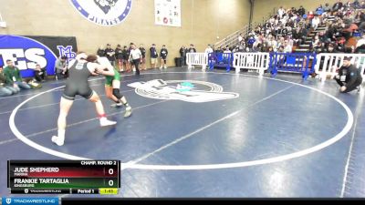 132 lbs Champ. Round 2 - Frankie Tartaglia, Kingsburg vs Jude Shepherd, Marina