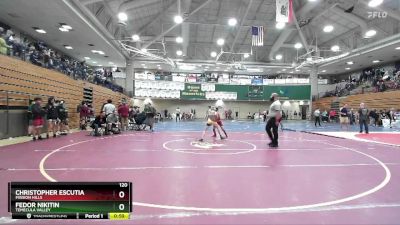 120 lbs Champ. Round 2 - Fedor Nikitin, Temecula Valley vs Christopher Escutia, Mission Hills