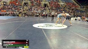 160 lbs Semifinal - Ethan Miller, Valley City vs Brayden Morris, Bismarck Century