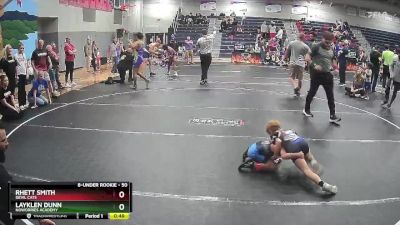 50 lbs Round 3 - Layklen Dunn, NoWorries Academy vs Rhett Smith, Devil Cats