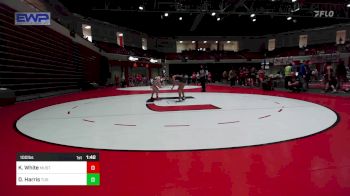 100 lbs Rr Rnd 2 - Kylei White, Mustang High School Girls vs Dakota Harris, Tulsa Union Girls