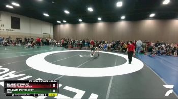 82-84 lbs Round 3 - Blane Steward, Rockwall Training Center vs William Pritchett, Texas