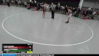 138 lbs Champ. Round 1 - Luke Shafer, Legacy Wrestling Center vs Vinnie Gutierrez, California