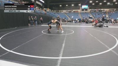 138 lbs Cons. Round 5 - Kaitlyn Thorn, Ottawa University vs Neveah Reyes, Rose State College