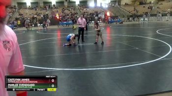 100 lbs Cons. Round 2 - Marlee Svendgard, Buccaneer Wrestling Club vs Caitlynn James, Cumberland Co Youth Wrestling