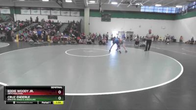 105 lbs Semifinal - Eddie Woody Jr., SIRTC/EWC/PWA vs Cruz Enderle, Greater Heights Wrestling