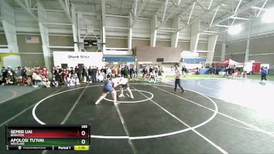 285 lbs Champ. Round 1 - Semisi Uai, Brighton vs Apolosi Tu`ivai, Westlake