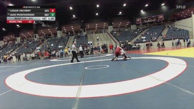 174 lbs Champ. Round 2 - Jake Piontkowski, Unattached vs Logan Heckert, Cumberland (Tenn.)