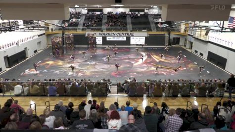 Collage Winter Guard "Akron OH" at 2025 WGI Guard Indianapolis Regional