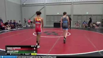 100 lbs Placement Matches (8 Team) - Isaiah Harrison, Colorado vs Bryson Hand, Oklahoma Blue