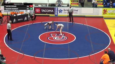 103 lbs Consi Of 16 #1 - Jacob Dugan, Philipsburg-Osceola vs Mason Ramsay, Pen Argyl