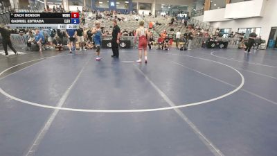 150 lbs Cons. Quarters - Zach Benson, Western Colorado Wrestling Club vs Gabriel Estrada, Elite Force