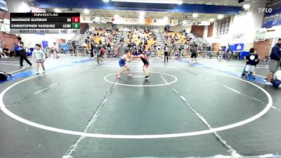 70-72 lbs Round 3 - Christopher Vasquez, Lion Of Judah Wrestling Academ vs Makenzie Guzman, Reign WC