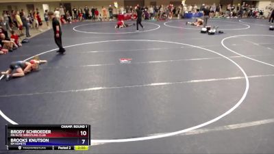 86 lbs Cons. Round 2 - Camdon Thompson, Peak Wrestling Club vs Dominik Thurston, Elk River Wrestling